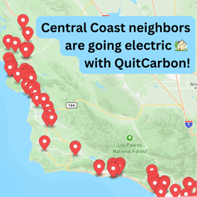 Central Coast neighbors are going electric with QuitCarbon!
