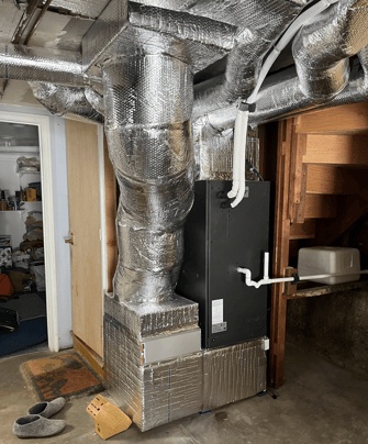 Air Flow Pros indoor Mitsubishi heat pump