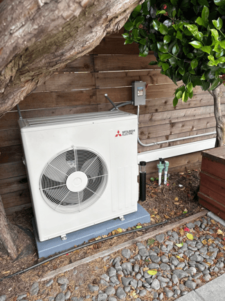 Air Flow Pros outdoor Mitsubishi heat pump