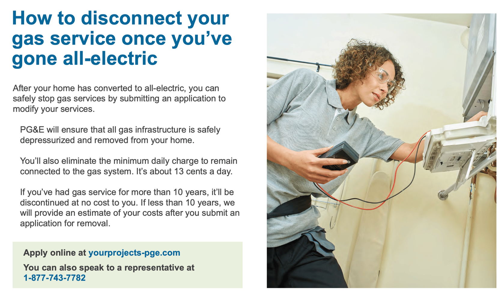 Once I've fully electrified, how do I cap or remove my gas meter?