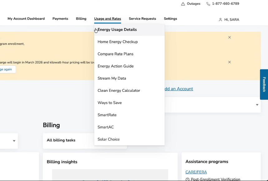 How do I download my gas and electric utility bill history from PG&E?