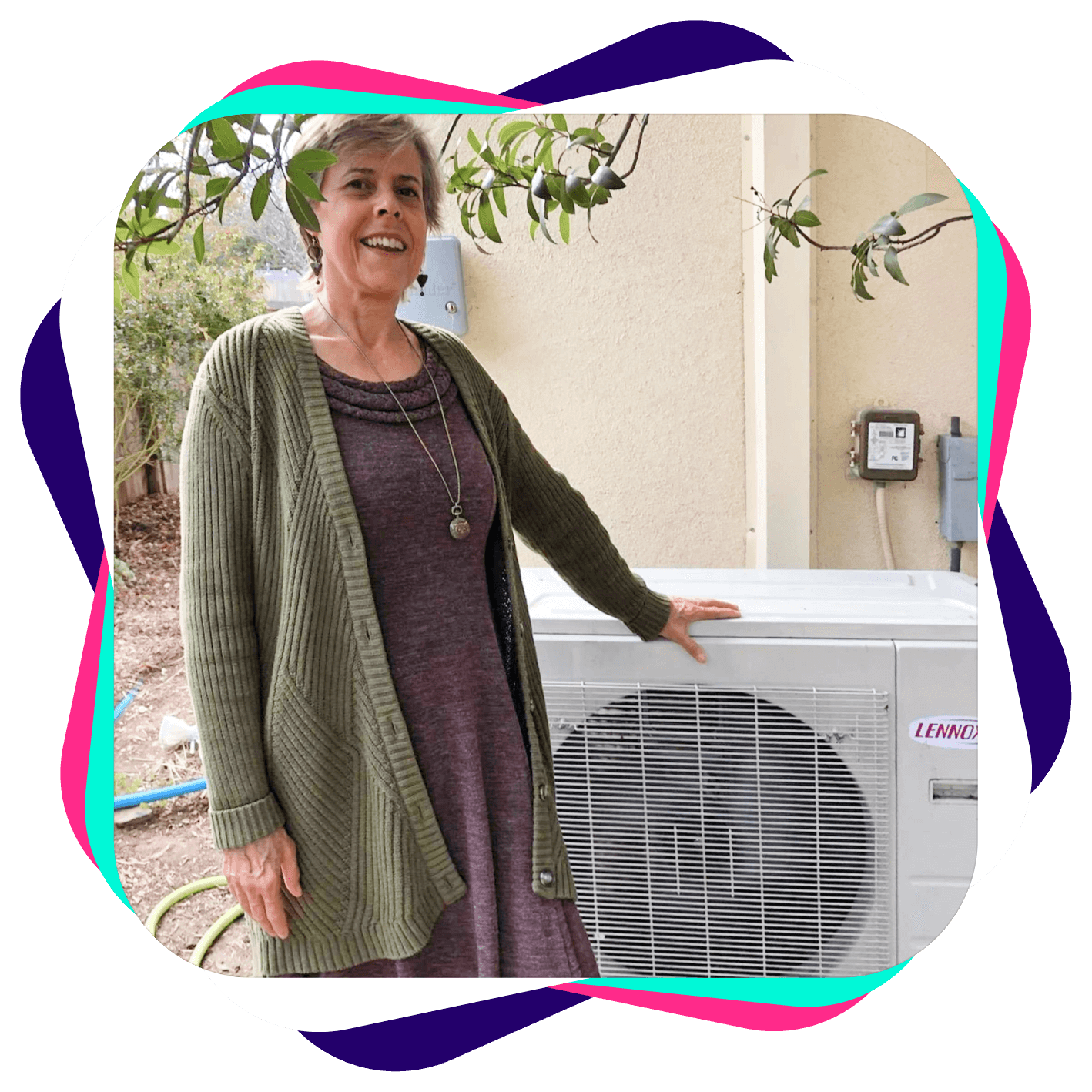 Heat-pump-HVAC-framed