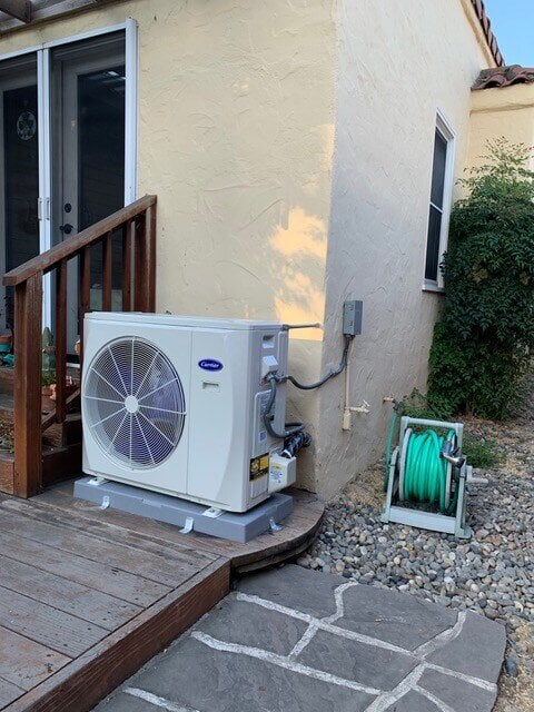 people install a heat pump